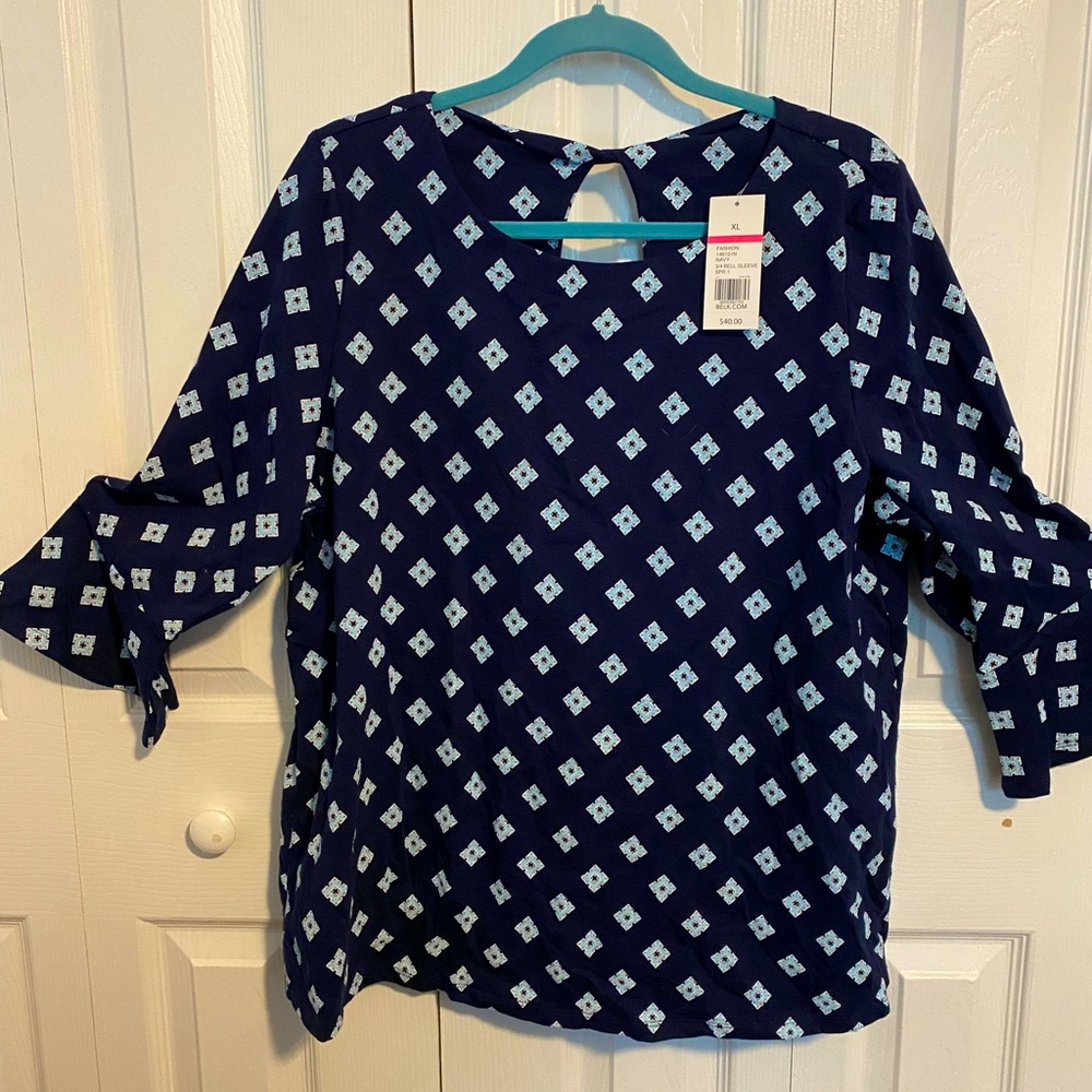 Bell sleeved top